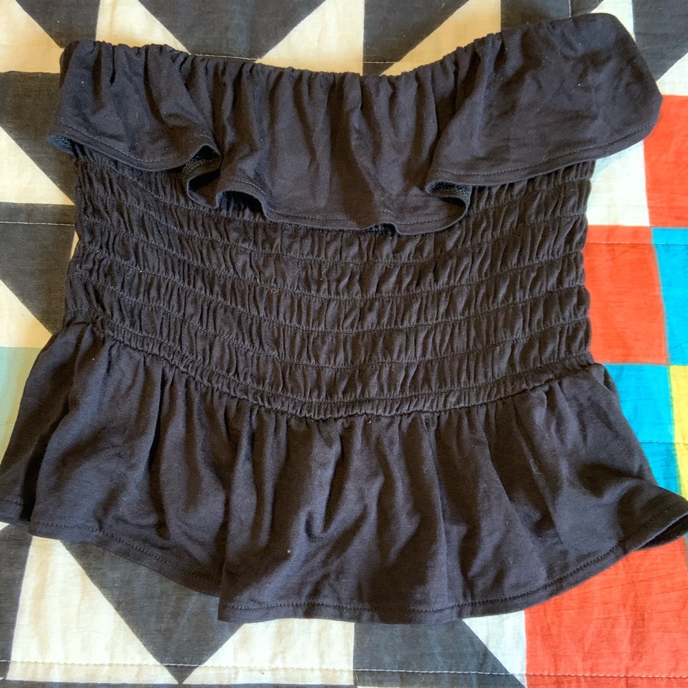 NWT Candie’s smock ruffle tube top XS